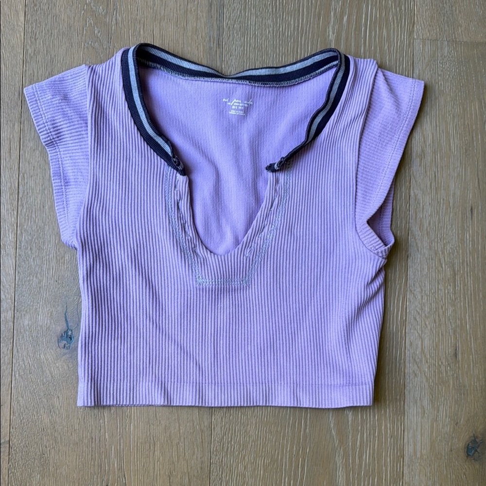 Urban Outfitters Fitted Purple Crop Top